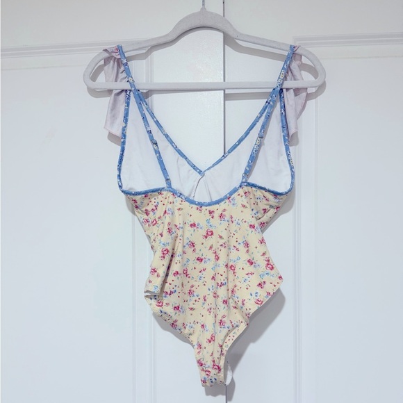 LoveShackFancy One Piece Swimsuit with tie sz S like new - Picture 5 of 5